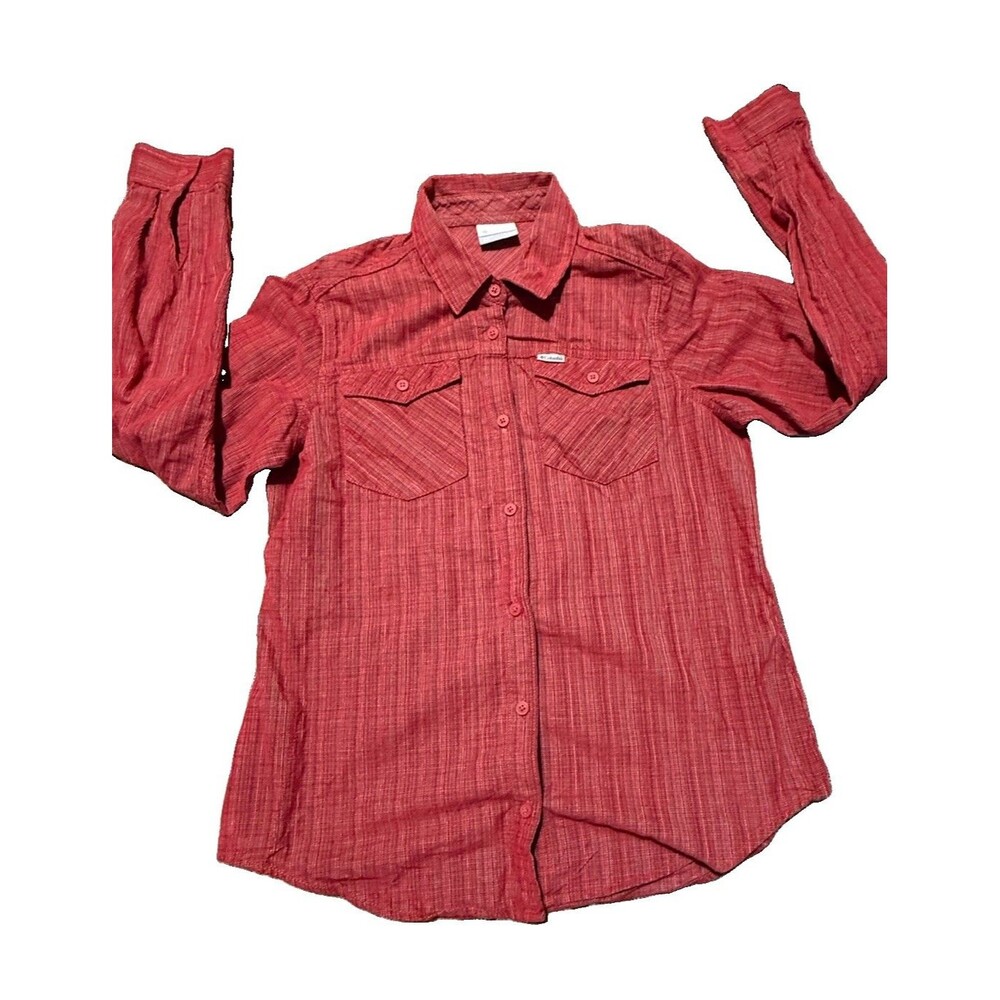 Columbia sportswear company women’s red textured long sleeve